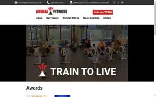 Arenal Fitness website
