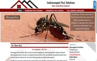 Androscoggin Pest Solutions website