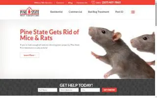 Pine State Pest Solutions website