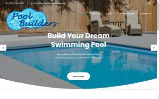 Pool Builders of Maine website