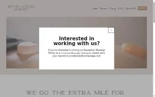 Revelation Massage website
