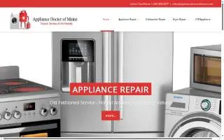 Appliance Doctor of Maine website