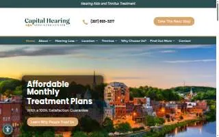 Capital Hearing Wellness Center website