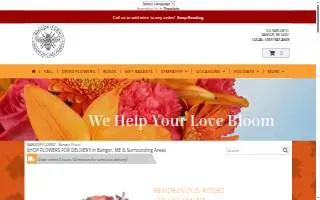 Bangor Floral website
