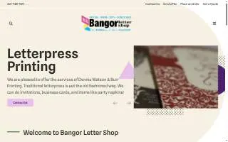 Bangor Letter Shop & Color Copy Center website