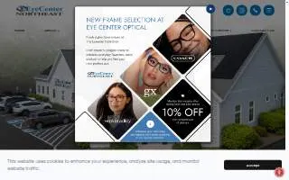 Eye Center Northeast website