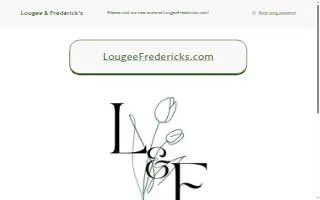 Lougee & Frederick's Florist website