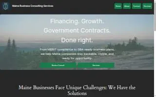 Maine Business Consulting Services website