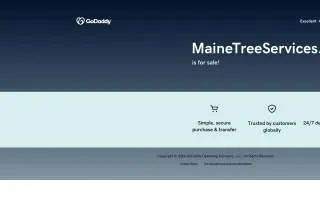 Maine Tree Services website