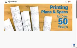 Print Bangor website