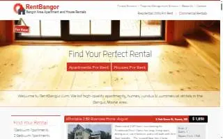 Rent Bangor - Marsh Property Management website