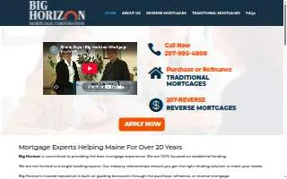 Big Horizon Mortgage Corporation website