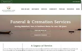 Hope Memorial Chapel - Funeral Home and Cremation Service website