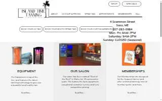 Island Time Tanning website