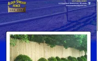 Alder Stream Fence Co. website