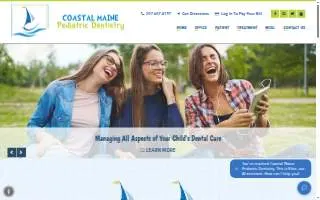 Coastal Maine Pediatric Dentistry website