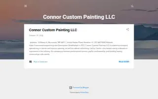 Connor Custom Painting website