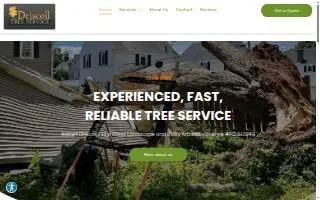 Driscoll Tree Service website