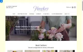 Hawkes Flowers & Gifts website