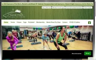 Maine Pines Racquet & Fitness website