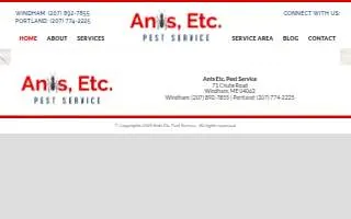 Ants Etc. Pest Service of Gorham website