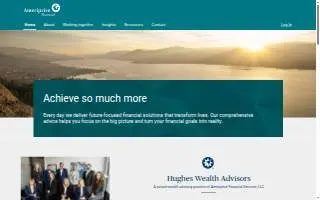 Hughes Wealth Advisors - Ameriprise Financial Services, LLC of Scarborough website