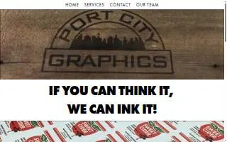 Port City Graphics website
