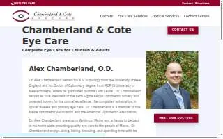 Chamberland & Cote Eyecare: Parise Chamberland OD and Paul Cote OD website