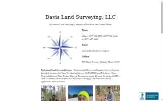 Davis Land Surveying website