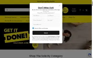 Lumber Liquidators of Lewiston website