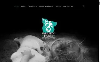 Tree Frog Farm Dog Training website