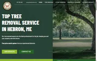 Webster Tree Service of Lewiston website