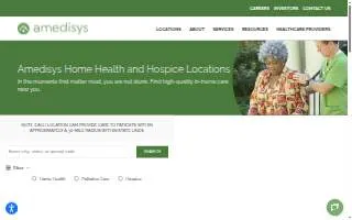 Amedisys Home Health Care of Portland website