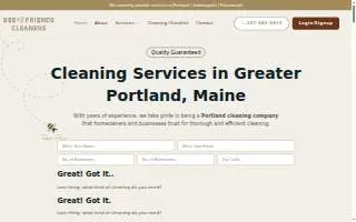 Bee Friends Cleaners of Portland website
