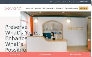 Bevara Med Spa website