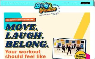 Body Positive Dance Fitness website