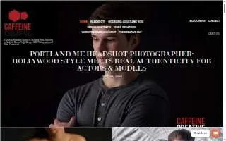 Caffeine Creative website