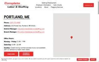 Complete Labor & Staffing of Portland website