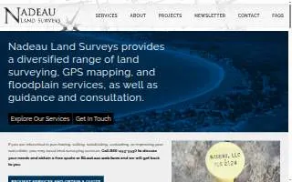 Nadeau Land Surveys of Portland website