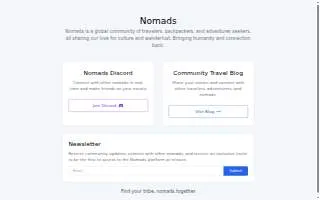 Nomads Adventure & Active Wear website