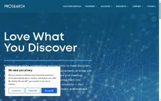 ProSearch of Portland website