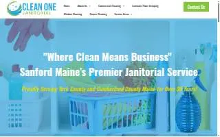 Clean One Janitorial website