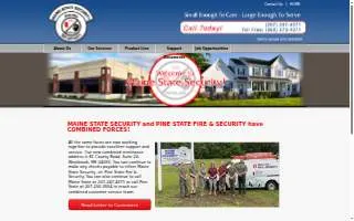 Maine State Security of Sanford website
