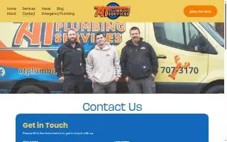 AT Plumbing Services, LLC website