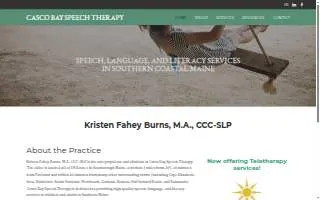 Casco Bay Speech Therapy of Scarborough website