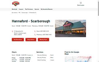 Hannaford Pharmacy