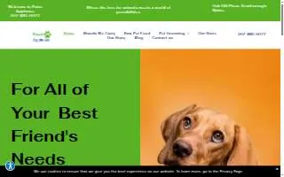 Paws Applause Natural Pet Supply website