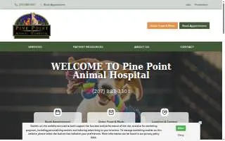 Pine Point Animal Hospital website