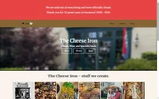 The Cheese Iron website
