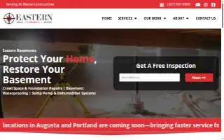 Eastern Basements website
